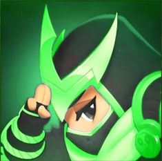 an animated image of the green ranger