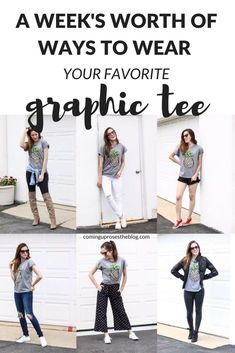 Summer Graphic Tee Outfit, Graphic Tee Outfit Summer, Graphic Tee Outfit Fall, Trendy Essentials, Graphic Tee Outfit, Tee Outfits, Philly Style, Roses Graphic