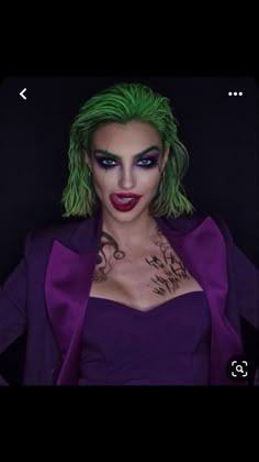 Joker Dress, Joker Halloween Makeup, Joker Halloween Costume, Creepy Halloween Makeup, Cute Halloween Makeup