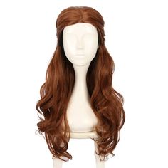 PRICES MAY VARY. 💕 [character] belle wig,Brown wigs are perfect for cosplay or Halloween 💕 [Size] The inner net has breathable mesh, which is comfortable to wear. There are two adjustable straps that can be fixed together, suitable for different head sizes 💕 [Occasion] Suitable for anime role playing, Halloween, anime exhibition, fancy dress party, Christmas and other occasions 💕 [Package] You will get: 1 wig + 1 free wig cap 💕 [Service] If you have any questions about our products, please Anime Exhibition, White Blonde Wig, Little Red Riding Hood Wig, Brunette Cosplay Wig, Belle Wig, Merida Wig, Rapunzel Cosplay Wig, Makima Cosplay Wig, Long Brown Cosplay Wig