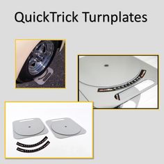 the instructions for how to use quick trick turnplates in cars and trucks with pictures