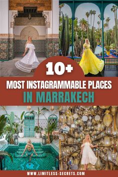 The Most Instagrammable Places in Marrakech. Marrakech is the most famous city in Morocco and it’s a real gem! I gathered for you the list of all the Most Instagrammable Places in Marrakech, with their exact location and my photography tips. Morroco Travel Photography, Morocco Travel Outfit, Morocco Packing List, Marrakesh Travel, Casablanca Hotel, Morocco Photography, Photographer Tips, Riad Marrakech