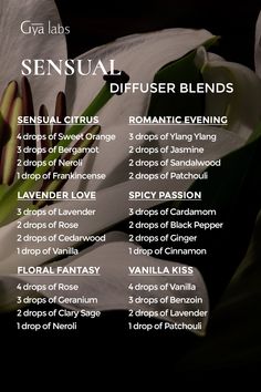 Indulge in the allure of our Sensual Serenity Diffuser Blend a captivating fusion of scents that awaken the senses and create an intimate ambiance . Click here: https://amzn.to/3umzs3Y . #GyaLabs #UpliftYourEveryday #winterdiffuserblends #christmasdiffuserblends #winter #christmasessentialoilblends #christmasnails #christmastreeideas #holidaynails #holidaygifts #christmastreats #wintertrends #christmascrafts #christmasgiftideas #pinkgrinchwinter #winteroutfits #winternails #thanksgivingdesserts