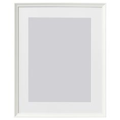 an empty white frame on a white wall