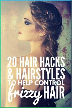 Hair Hacks for Frizzy Hair | Humidity got you down? From deep conditioning hair treatments and hydrating hair masks, to frizz fighting products, to heatless and easy hairstyles for wavy, curly, and frizzy hair, find out how to transform your locks from frizzy to sleek with this collection of 15  tips, natural remedies, and styles for ultimate frizz control! #frizzy #frizzyhair #hairhacks #frizzyhairproducts #hairstyles Hairstyles For Frizzy Hair, Control Frizzy Hair, Humidity Hair, Rainy Day Hairstyles, Medieval Hairstyles, Deep Conditioning Hair, Conditioning Hair, Hydrating Hair Mask, Hair Masks