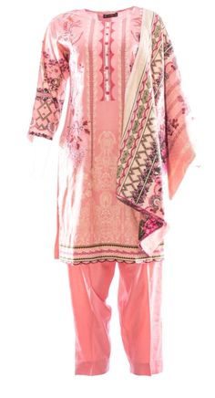 IshDeena Embroidered Indian Pakistani Dresses for Women - Wool Shawl Three Piece Set - IshDeena Traditional Pink Tunic Sets, Unstitched Embroidered Patterned Lawn Suit, Pink Printed Eid Dresses, Patterned Embroidered Lawn Suit, Casual Floral Embroidered Sets For Festive Occasions, Festive Multicolor Embroidered Printed Sets, Casual Sets With Floral Embroidery For Festive Occasions, Pink Floral Embroidery Unstitched Dress, Cotton Printed Pink Salwar Kameez