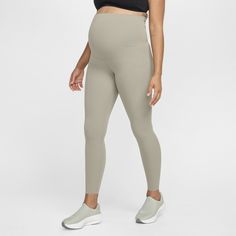 Whether it's yoga or a bike ride or a walk, you can move freely in our unbelievably soft Nike Zenvy leggings. Their InfinaSoft fabric is lightweight—but still squat-proof!—with softness that you can feel with every bend, stretch and shift. As your body changes, the maternity design gives you extra space where you need it so it adapts through your pregnancy. Plus, they're durable enough for you to move, wash and wear again and again. Sporty Maternity Leggings For Pilates, Maternity Athleisure Yoga Pants For Pilates, Athleisure Bump-friendly Sports Leggings, Functional Nike Yoga Pants With Moisture-wicking, Maternity Athleisure Activewear For Sports, Sporty Bump Friendly Activewear For Gym, Nike Yoga Pants For Pilates, Nike Functional Yoga Pants For Pilates, Nike Moisture-wicking Activewear For Outdoor Activities