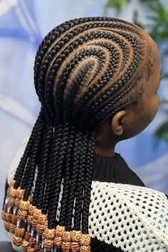 Braided Back Cornrow Hairstyles, Cornrow For Natural Hair, Cornrows Hairstyles For Natural Hair, Easy Hairstyles For Kids For School, Cornrow Short Hairstyles, Canerow Hairstyles For School, Cornrow Back Braid Styles, Two Step Hairstyles, Back To School Cornrow Hairstyles