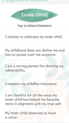 Inner child healing affirmations - Affirm Me App | Pinterest Inner Teenager Healing, Inner Child Healing, Cold Home Remedies, Natural Cough Remedies, Me App, Self Love Affirmations, Love Affirmations, Mental And Emotional Health