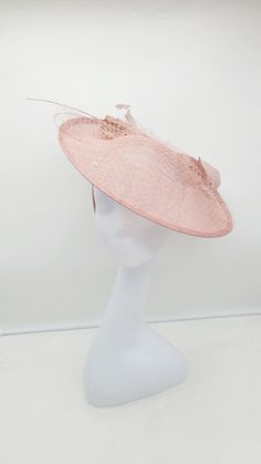 Elegant Blush Fascinator. This will be a great way to add elegance to any,  bridesmaid,  rehearsal dinner,  Wedding guest,  cocktail party, or church outfit. - Rare find - Lightweight  - Ready to ship - Fast Shipping - Free Shipping - Group discount available - Customize by adding different color flowers and or feathers It comes in other colors see their links below: Check my store for styles and colors.  etsy.com/shop/Hatsandpearls Find more at my website for more styles: www.hatsandpearls.com  Reach out to me if you can't find what you are looking for.  I can make cake custom orders and help you style and match your outfit  Tag and share your pictures when you wear and style our hats.  Instagram: @hats_pearls Facebook: Hats Pearls Thank you for visiting! Elegant Cloche Headpiece For Party, Elegant Party Fascinator, Fitted Party Hat With Structured Crown, Elegant Wide Brim Party Headpiece, Fitted Hat With Structured Crown For Party, Elegant Party Hats With Structured Crown, Elegant Party Hat With Curved Brim, Elegant Party Hat With Structured Crown, Elegant Curved Brim Party Hat