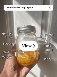 Lemon8 · Homemade Cough Syrup 😷🍯 · @Tanji Ginger And Honey, Cough Remedies, Health Lifestyle, Syrup, Home Remedies, Natural Remedies, Lemon