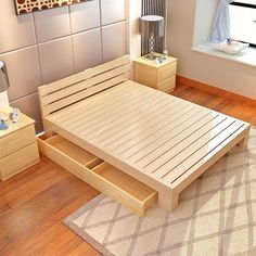 Wooden bed Small Wooden Double Bed, Single Wood Beds, Simple Double Beds, Wooden Bed In Uk, Small Double Bed Wooden, Wooden Small Double Bed, Wooden Double Bed Simple, Dingin Bed, Wooden Beds Uk