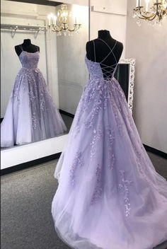 Lilac Girls Prom Dress Lace Up Back Ball Gown Graduation Party Dress For Women Sweet 16 Dress Birthday Party Dress Wedding Formal Wear Purple Prom Dress Long, Light Purple Prom Dress, Lavender Prom Dresses, School Dance Dresses, Purple Prom, Trendy Prom Dresses, Winter Formal Dresses, Gaun Fashion