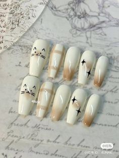 Band Nails, Fake Nails Designs, Punk Nails, Anime Nails, Beauty Nails Design, Blush Nails, Pretty Gel Nails, Really Cute Nails, Soft Nails