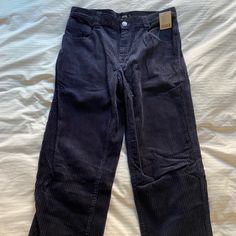 Never Worn, Straight Leg, Dark Blue Urban Outfitter Corduroy Pant Urban Outfitters Straight Leg Cargo Pants, Urban Outfitters Straight Leg Jeans For Fall, Navy Corduroy Pants, Aqua Pants, Striped Lounge Pants, Ruched Pants, Corduroy Pant, Jumpsuit Navy Blue, Purple Camo