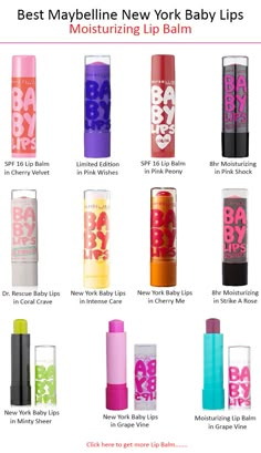 Best Maybelline New York Baby Lips Moisturizing Lip Balm Babylips Maybelline, Baby Lips Lip Balm, Superstay Maybelline, Best Lip Balms, Baby Lips Maybelline, Maybelline Lip, Lip Balm Collection, Best Lip Balm, Baby Lips