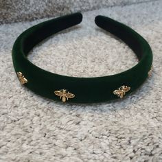 New, Never Worn, Green Bee Headband Smoke Free Pet Free Home Bee Headband, Green Gold, Green And Gold, Green Color, Green Colors, Bee, Hair Accessories, Women Accessories, Pet