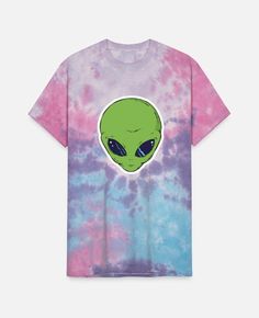 'Retro sci fi alien' Unisex Tie Dye T-Shirt | Spreadshirt Tie Dye T Shirts, Tshirts Online, Dye T Shirt, Cotton Candy, Shirt Online, Sci Fi, Tie Dye, Dye, Candy