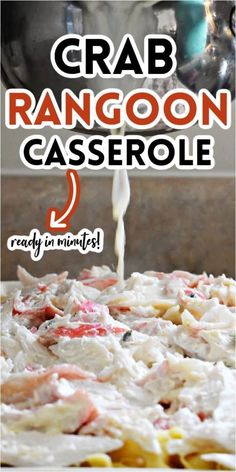 crab rangoon casserole is an easy and delicious appetizer for any occasion