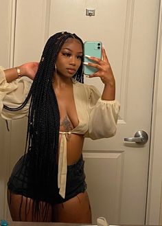 Braids For Summer Black Women, Braids With Dress, Different Braid Styles For Black Women, Outfits With Braids, Cute Braids For Black Women, Braids On Black Women, Long Braids For Black Women, Box Braids For Black Women, Box Braids Inspiration