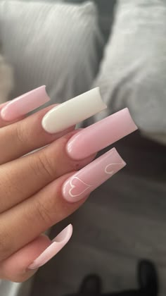 Nails Basic, Pink Acrylic, Pink Acrylic Nails, Acrylic Nails Coffin, Pretty Acrylic Nails, Nails Coffin, Cute Nail, Long Acrylic Nails, Cute Acrylic Nails