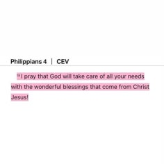 an email message with the words,'i pray that god will take care of all your needs with the wonderful blessings that come from christ jesus