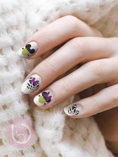 Mickey Halloween Nail Decals Nail Design Nails Press On