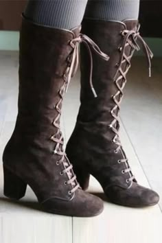 Vintage Lace Up Boots, Fantasy Boots, High Winter Boots, Laceup Boots, Pin Up Shoes, Short Winter Boots, Lace Up Boots Women, Elf Shoes, Modern Boots