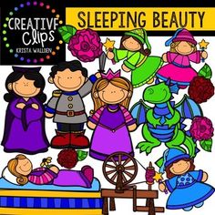 an image of children sleeping in bed clip art