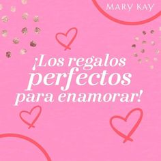 a pink cover with hearts and confetti on it that says, los reggllos perfectos para enamoorar