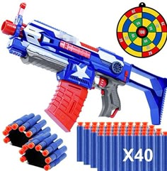 Automatic Blaster Toy ，40 Soft Darts， Best Gifts for Kids Boys Toys For Christmas, Paw Patrol Birthday Cake Boys, Best Gifts For Kids, Candy Room, Toy Story Cakes, Kitty Clothes, Hello Kitty Clothes, Cool Gifts For Kids, Hand Wrist