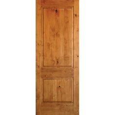 32 in. x 80 in. Rustic Knotty Alder 2-Panel Square Top Solid Wood Stainable Interior Door Slab - Super Arbor Knotty Alder Interior Doors, Interior Closet Doors, Solid Wood Interior Door, Wood Hinges, Prehung Interior Doors, Pine Doors, Prehung Doors, Knotty Alder, Wood Front Doors