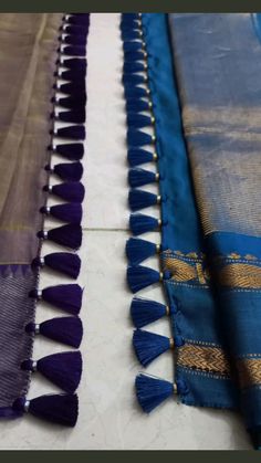 Pattu Saree Tassels Designs, Pattu Cheera Kuchulu, Simple Kuchulu For Pattu Sarees, Saree Kuchu Designs Simple, Kuch Designs For Silk Sarees, Saree Kongulu Designs, Saree Gonde Designs, Pallu Kuchu Designs, Kuchulu For Pattu Sarees