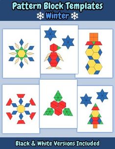 the pattern block templates for winter