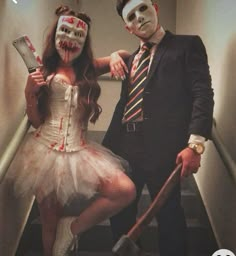 Costume Halloween Duo, Partner Halloween Costumes, Hot Halloween Outfits, Halloween Couple