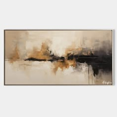 Large tan abstract painting, black beige canvas paintings, soft brush strokes painting for sale Large Abstract Painting Modern, Abstract Pottery, Art Deco Paintings, Acrylic Abstract Painting, Abstract Painting On Canvas, Room Black, White Minimalist, Large Abstract Painting, Nature Art Painting