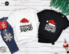 Christmas Squad Tshirt, Christmas Family Squad Tee, Xmas Gift Shirts, Christmas Matching Tees, Funny Family T-Shirt, Christmas Crew Tee NOTE: We use black design for White, Light Grey Heather( Athletic Heather), Pink, Heather Peach, Mint Green, Burnt Orange colors. For other colors we will use white design. Hello! First of all thank you for being here and checking out our finest t-shirt designs. As Mudo Boutique, we dedicated ourselves to provide the best possible service for our valuable customers. In order to provide you best service, we are using the quality materials and beautiful designs. You can always contact us for your questions or for your suggestions. We are open for your suggestions. - Please check the size chart before you order your T-shirt. - Make sure that you have the righ Christmas Squad Shirts, Christmas Matching, Squad Shirt, Burnt Orange Color, Funny Family, Christmas Things, Matching Tees, Family Humor, Black Christmas