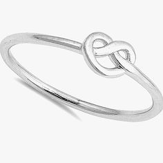 This Heart Shaped Knot Ring Would Make A Great Birthday Or Anniversary Gift, As The Lover's Knot Or Love Knot Has A Long History Of Being A Symbol Of Love. It Represents The Unbreakable Bond And Eternal Connection Between Two Lovers. This Ring Can Also Be A Great Promise Ring, As It Can Also Symbolize A Knot That Is Not Quiet Tied But Has The Intention Of Being Tied. The Ring Comes In Several Sizes - Which Are True To Ring Size, And Even Comes In Smaller Sizes For Children, To Symbolize The Love Symbolic Nickel-free Promise Rings, Nickel-free Sterling Silver Heart Promise Ring, Lovers Knot Ring, Gold Love Knot Ring, Heart Knot Ring, Lovers Knot, Love Knot Ring, Two Lovers, Long History