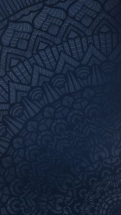 an abstract blue background with black and white designs on it's sides, as well as the bottom part of the wall