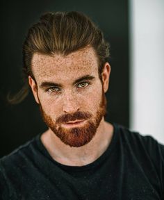 Image may contain: 1 person, beard and closeup Bart Styles, Long Hair And Beard, Red Hair Men, Redhead Men, Ginger Men, Man Bun, Yahoo Search, Beard Care, Hair And Beard Styles