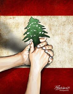 two hands holding a small christmas tree in front of an italian flag wall paper background