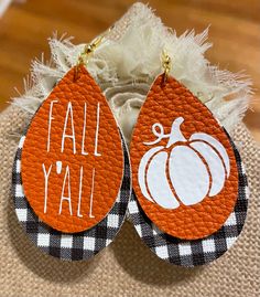 Christian Boutique, Earring Inspiration, Crafting Jewelry, Cricut Halloween, Earrings Fall, Leather Earring, Fall Yall