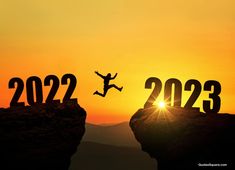 a person jumping off the cliff into the air with numbers 2012 - 2013 in front of them