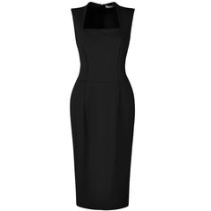 This dress can be a perfect addition to almost any outfit from formal to daily wear, great for work, meeting, office, businesses, work, party, cocktail, wedding, casual, daily dressing, etc. Pair with delicate necklace and heels for a chic office look. Comfortable and classic, this sheath dress is perfect on its own or as a layer under a blazer or jacket. Business Dresses Professional, Lawyer Dress, Sleeveless Work Dress, Pencil Dresses Work, Black Business Dress, Professional Dress For Women, Meeting Office, Business Clothes, Sheer Midi Dress