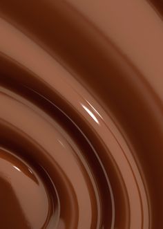 a close up view of chocolate swirls on the surface