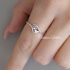 This solid gold dainty paw print ring can be great simbolic jewelry to to show your love of your beloved pet. Ring can be worn separately of stack with other rings. Amazing modern look for a woman of any age who has special connection with animals. Metal options: - 10K Solid Gold (Yellow, rose or white gold) - 14K Solid Gold (Yellow, rose or white gold) - 18K Solid Gold (Yellow, rose or white gold) Available size: 5 to 11 ---------PRODUCTION--------- 2-3 weeks for production. Adjustable Paw Print Jewelry For Anniversary, Puppy Jewelry, Paw Wallpaper, Paw Print Ring, Paw Ring, Forever In My Heart, Paw Heart, Paw Print Necklace, Moon And Star Ring