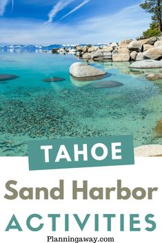 the best lake tahoe hikes with text overlay that reads best lake tahoe hikes