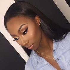 Nude Makeup Black Women, Makeup Ideas For Black Women, Black Bridal Makeup, Street Style Jeans, Brown Girls Makeup, Natural Glam Makeup, Makeup Black Women