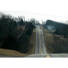 an empty road in the middle of nowhere