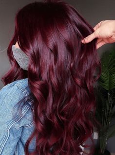 All Over Burgundy Hair Color, Chelsea Houska Red Hair Color Formula, Wine And Brown Hair, Different Color Reds For Hair, Red Wine Sangria Hair Color, Wine Country Red Hair, Winterberry Hair Color, Womens Red Hair Color, Hair Colors That Go With Brown Eyes